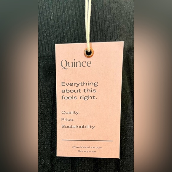 Elegant Quince Mongolian Cashmere Midi Black Ribbed Knit Skirt. New with Tags. - Picture 7 of 9